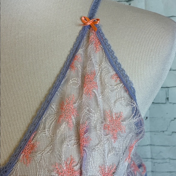 Victoria's Secret NWT Tulle Babydoll Nighty & Thong Set Sz L Romantic Coquette - Picture 5 of 16